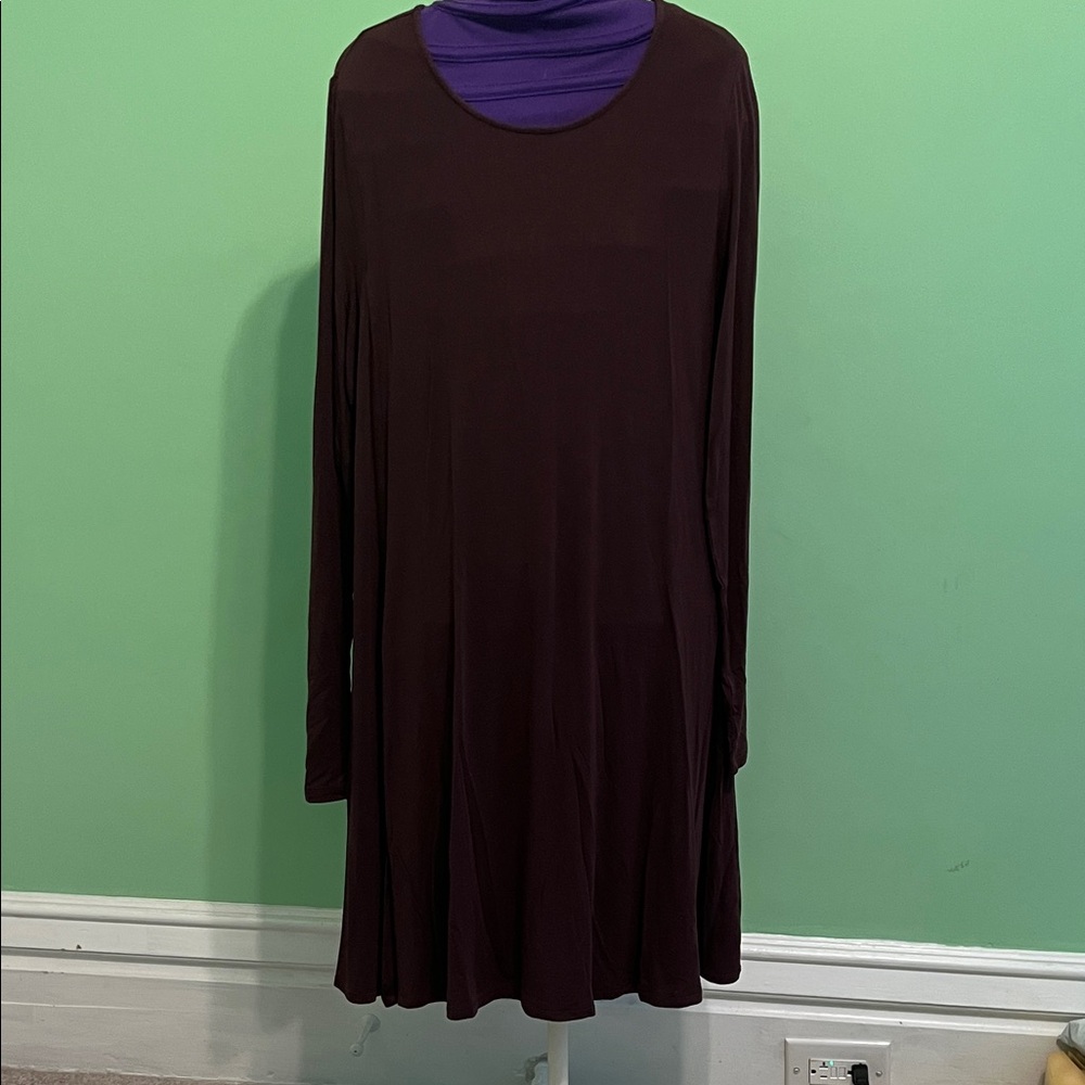 Old Navy Deep Purple Long Sleeve Dress